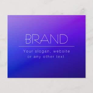 Elegant Editable Text & Modern Fading Purple Color Flyer