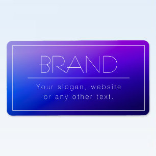 Elegant Editable Text & Modern Fading Purple Color Label