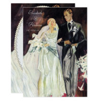 Elegant Edwardian Wedding Invitation