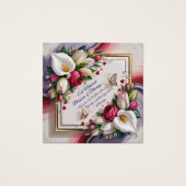 Elegant Eid Al Adha Greeting Card with White Calla (Front)