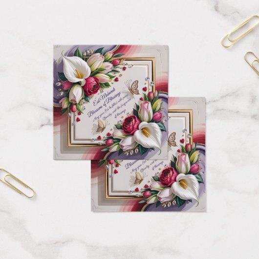 Elegant Eid Al Adha Greeting Card with White Calla (Office)
