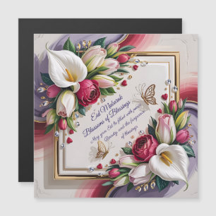Elegant Eid Al Adha Greeting Card with White Calla