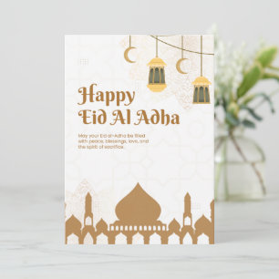 Elegant Eid Al-Adha Greetings Poster Invitation