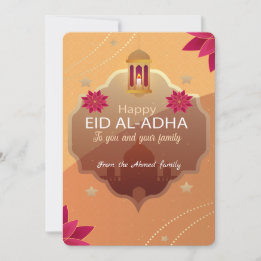 Elegant Eid al-Adha Mubarak Card
