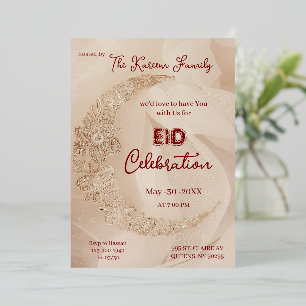 Elegant EId Celebration  Eid Party Invitation