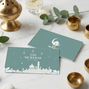 Elegant Eid Mubarak 1447 Hijri Greeting card 