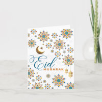 Elegant Eid Mubarak Moon Stars