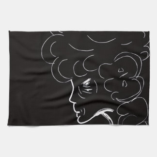 Elegant Elderly Lady Kitchen Towel