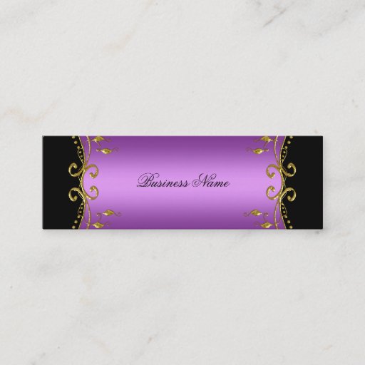 Customizable Elegant Elite Classy Purple Black Gold Business Card Templates