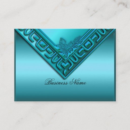 Customizable Elegant Elite Classy Teal Blue Business Card