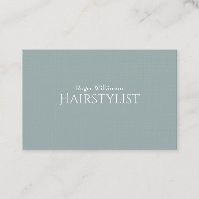 Elegant elite gray blue cover stylish business card (Front)