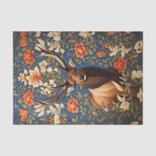 Elegant Elk William Morris Inspired Floral Tissue Paper