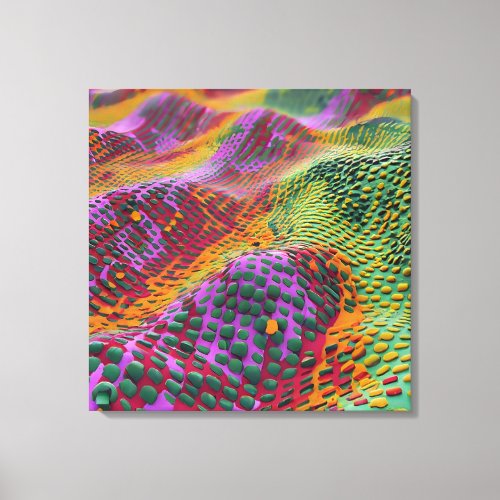 Elegant elliptic curve and Homogeneous Arts Canvas Print