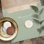 Elegant Embossed Botanical Leaves Real Wax Seal Sticker<br><div class="desc">Create your own real, custom self adhesive wax seals for wedding invitations, envelopes, scrolls, guest favors and stationery of all types using an easy DIY template that is editable by you. The beautiful original art by Raphaela Wilson features olive branch and eucalyptus greenery leaves with a double ring. The unique...</div>