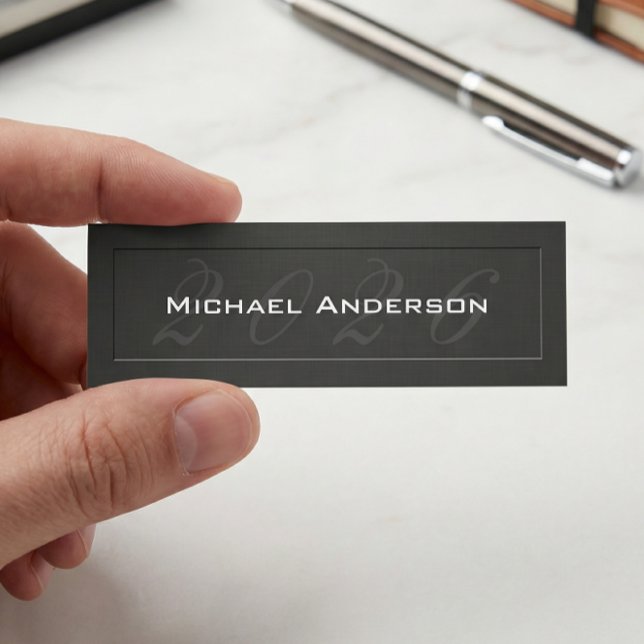Elegant Embossed Look Senior Class Graduation Calling Card (Creator Uploaded)