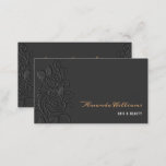 Elegant Embossed Roses Business Card at Zazzle