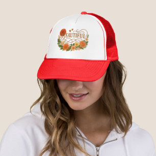 Elegant Embroidered Style Foam Trucker Hat