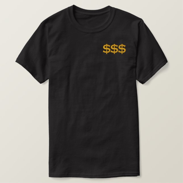 $$$ - elegant embroidery embroidered T-Shirt (Design Front)