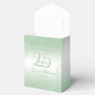 Elegant Emerald Decoration 25th Birthday Favor Boxes