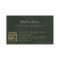 Elegant emerald green and gold QR code luxury
