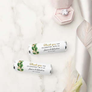 Elegant Emerald Green Eucalyptus Wedding Breath Savers® Mints
