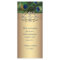 Elegant Emerald Green Gold Peacock Rack Card