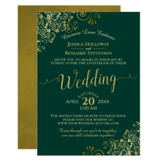 20 Green Wedding Invitation Templates: Greenery, Emerald, Turquoise