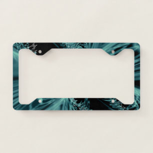Elegant Emerald Green License Plate Frame