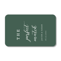 Elegant Emerald Green Perfect Match Wedding Favors