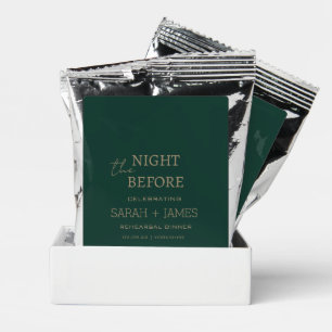 Elegant Emerald Green Rehearsal Dinner Wedding  Coffee Drink Mix