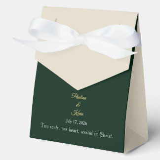 Elegant Emerald Wedding Favor Boxes