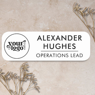 Elegant Employee Logo – Magnetic or Safety Pin Name Tag