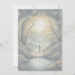 Elegant Enchanted Forest Celebration invitation