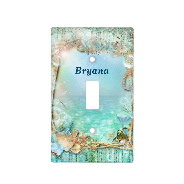 Elegant Enchanted Under The Sea Beach Light Switch Cover (Front)