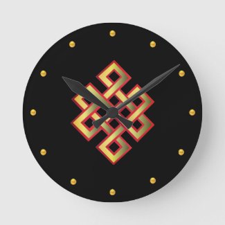 Elegant endless knot on black