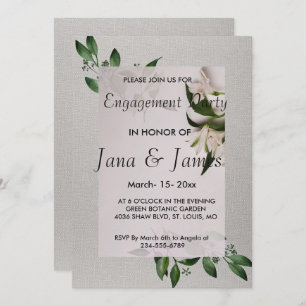 Elegant Engagement Invitation