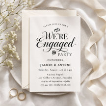 Elegant Engagement Party Invitation