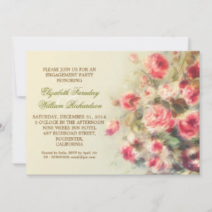 elegant engagement party invitation