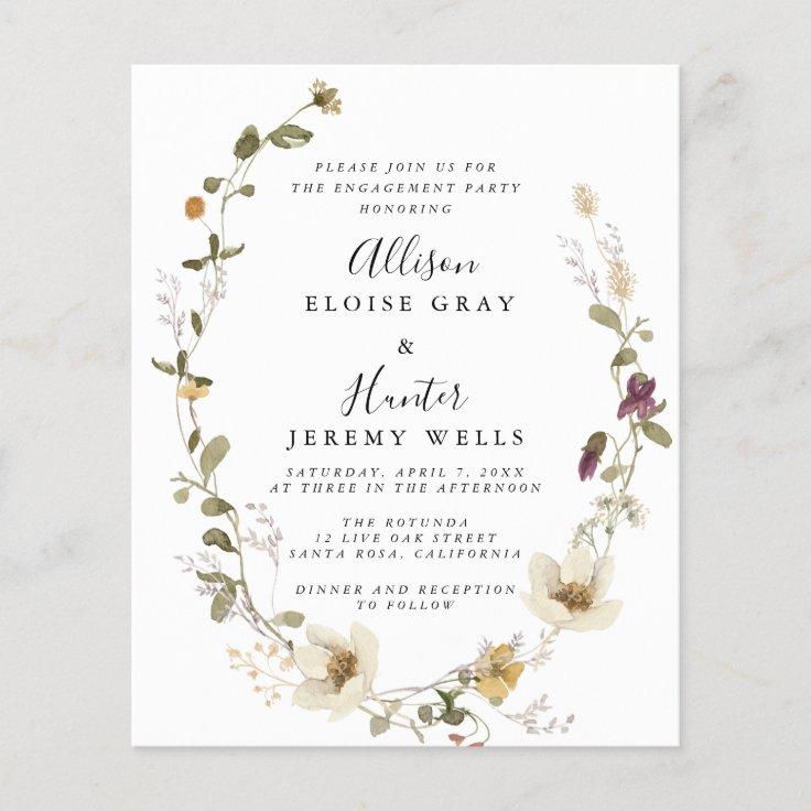 Elegant Engagement Party Invitation | Zazzle Elegant Engagement Party Invitation  | Zazzle