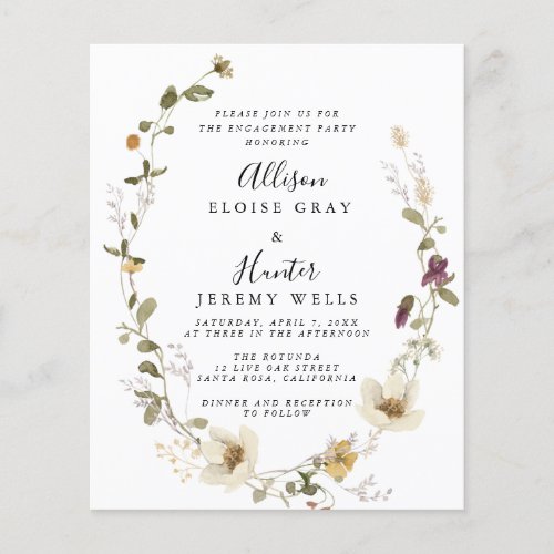 Elegant Engagement Party Invitation 