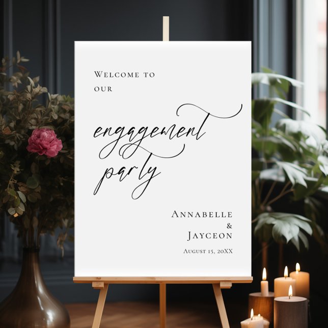 Elegant Engagement Party photo welcome Poster (Creator Uploaded)