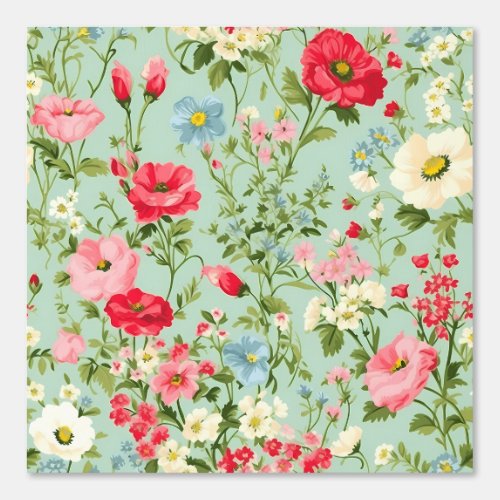 Elegant English Country Wildflower Garden Wallpaper