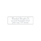 Elegant English Cursive Return Address