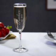 Elegant Engraved Lassarre Champagne Flute at Zazzle