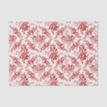 Elegant Engraved Red and White Floral Toile Tissue Paper<br><div class="desc">Elegant vintage inspired engraved deep red floral toile pattern featuring roses,  vines and scrolls on a white background.</div>