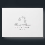 Elegant Envelope Floral Monogram Sketched Address<br><div class="desc">This Elegant Envelope Floral Monogram Sketched return address Envelope is embellished with lovely florals and botanicals and supports the wedding invite or any part of the suite. This is for a classic romantic outdoor, garden-inspired wedding. Clean, classic element of design elegance and text typography by Phrosne Ras Design. Addition to...</div>