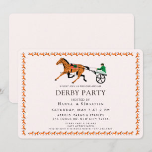 Elegant Equestrian Garden Party Invitation