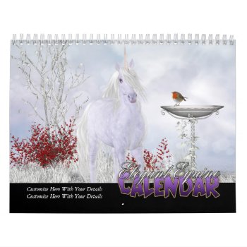 Elegant Equine Calendar Fantasy Horse Art Calendar by moonlake at Zazzle