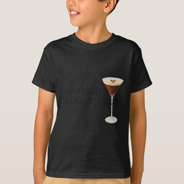 Elegant Espresso Martini Funny Quote  T-Shirt (Front)