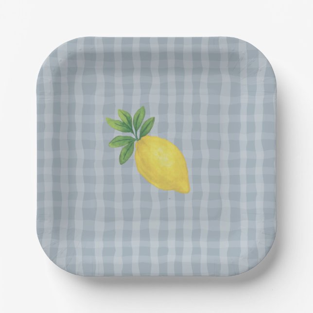 Elegant Esrog  Paper Plates (Front)